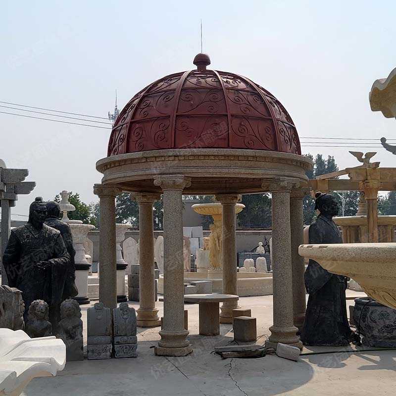 景觀雕塑定制，石雕涼亭如何保養